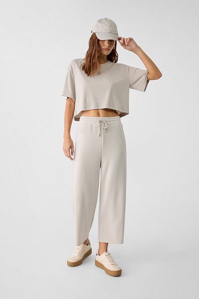 Stradivarius Flowing soft-touch culottes