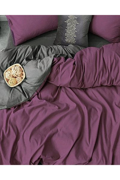 Sheri Home Tekstil Basic Çift Taraflı Çift Kişilik Nevresim (YORGAN KILIFI)20...