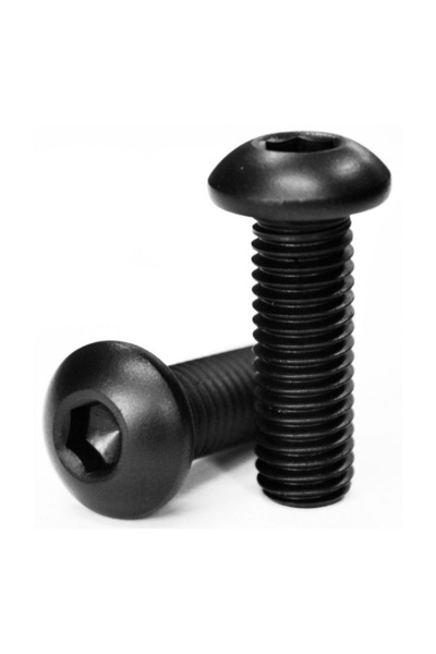 ilta Life Bombe Başlı imbus Civata Siyah DIN 7380 M8x45 mm 10 Adet Galvaniz Kaplama