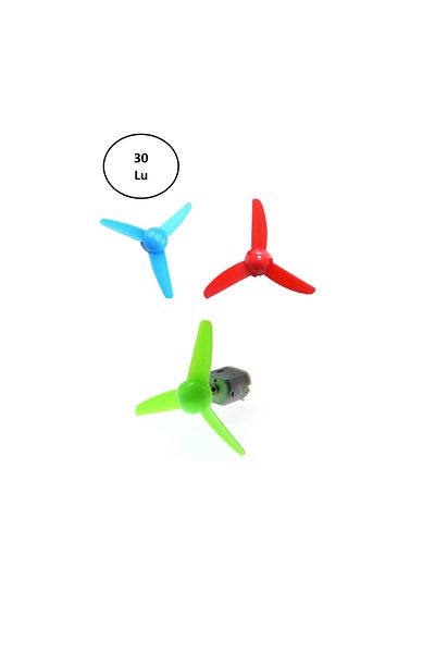 Toptan Bulurum Mission Propeller Plastic 3 Colors 30 Pieces