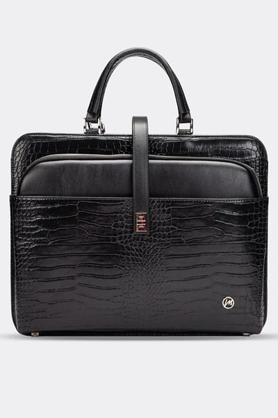 MORCA Women's Briefcase Laptop Bag Black