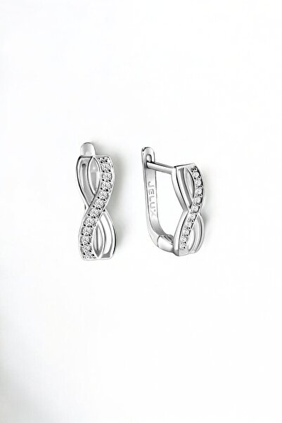 jelux silver 925 Ayar Gümüş Sonsuzluk Küpe