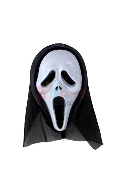 DODOMAR Halloween Cadılar Bayramı Çığlık Maskesi Beyaz