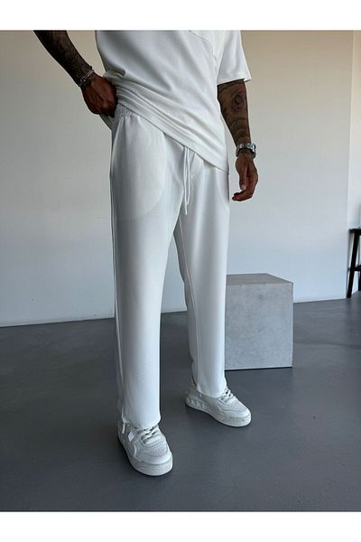 elkumoda Ανδρικό παντελόνι Lycra Oversize, Ανθεκτικό στον ιδρώτα, ελαστικό και άνετο σχέδιο με τσέπες