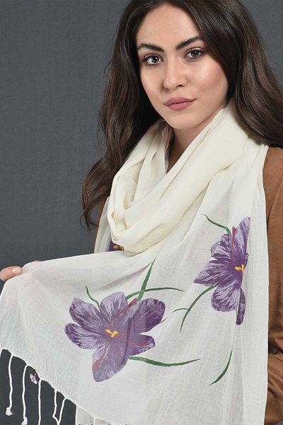 Dosimira Saffron Flower Scarf