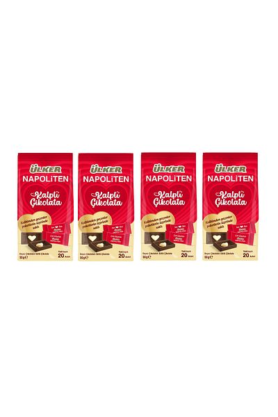 Ülker Napoleonic Heart Chocolate 90 g (4 Pcs)