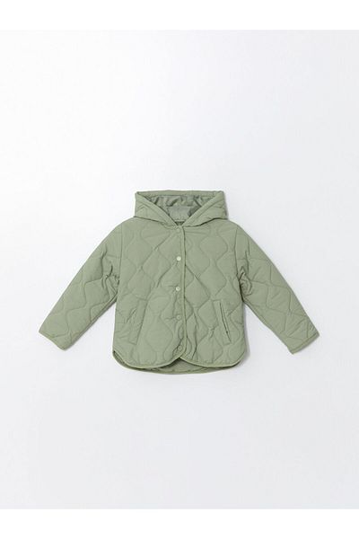 LC Waikiki Hooded Quilted Baby Girl Long Coat