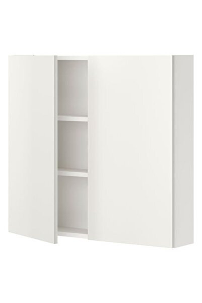 IKEA - ENHET, banyo duvar dolabı, beyaz, 80x15x75 cm