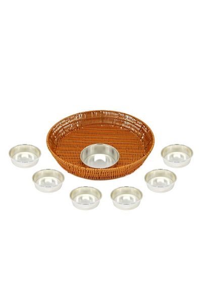 Cady One 9 Piece Serving Tray Set with Lid
