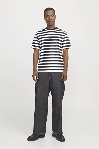 Jack & Jones T-shirt Gestreift Rundhalsausschnitt T-shirt