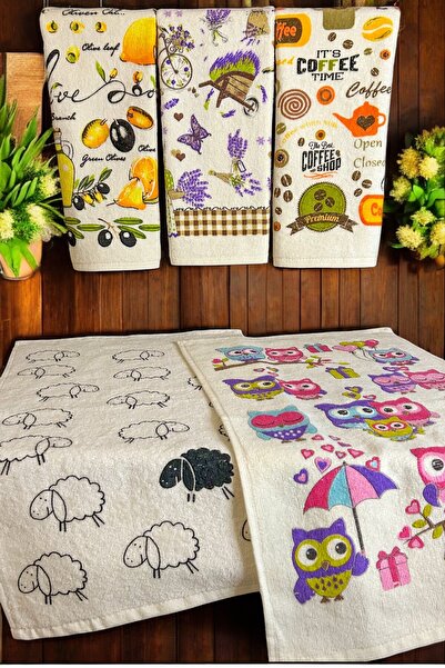 CNR Garden 5 مناشف مطبوعة |   مجموعة مناشف اليد والوجه مقاس 30 × 50 سم |   من...