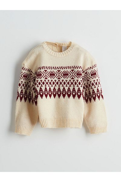 LC Waikiki LCW Kids Mädchen-Strickpullover mit Rundhalsausschnitt