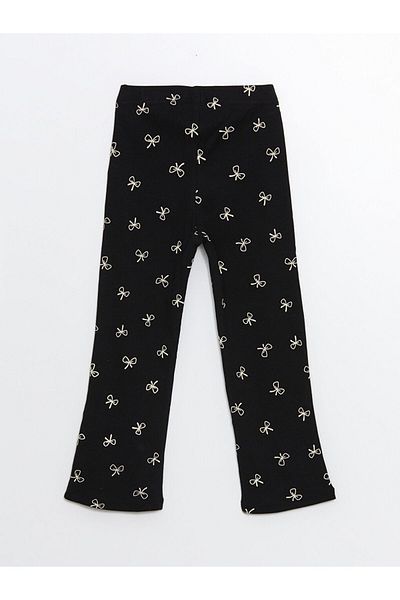 LC Waikiki Printed Baby Girl Tights with Elastic Waist
