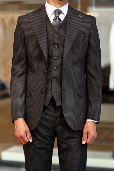 Kadir Büyükkaya Men's Modern Style Vest Suit - Kav1056W