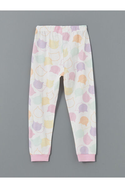 LC Waikiki New Season Elastic Waist Printed Girls Pajama Bottom - S54438Z1