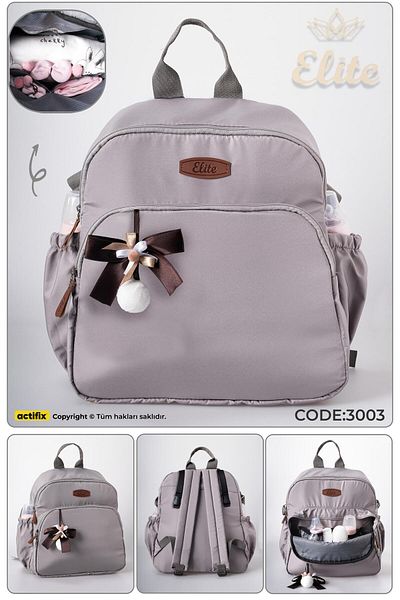 Elite Seal Melody Gray Mother Baby Care Bag