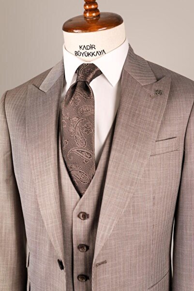 Kadir Büyükkaya Men's Durable Suit with Vest - Kav1010S