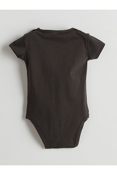 LC Waikiki LCW ECO Crew Neck Printed Baby Girl Snap Body