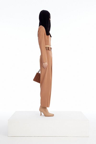 rue Μακρυμάνικη μπλούζα Camel Crop