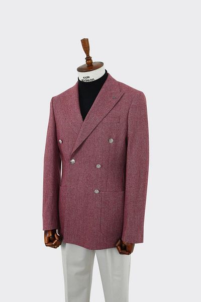Kadir Büyükkaya Men's Double Breasted Jacket - Kaw5240W