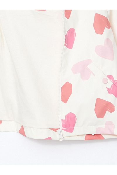 LC Waikiki Lcw Baby Hooded Printed Girl's Raincoat