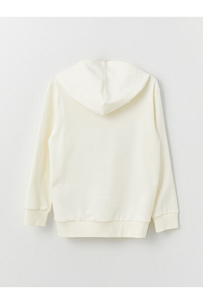 LC Waikiki Hooded Printed Long Sleeve Boys' T-Shirt