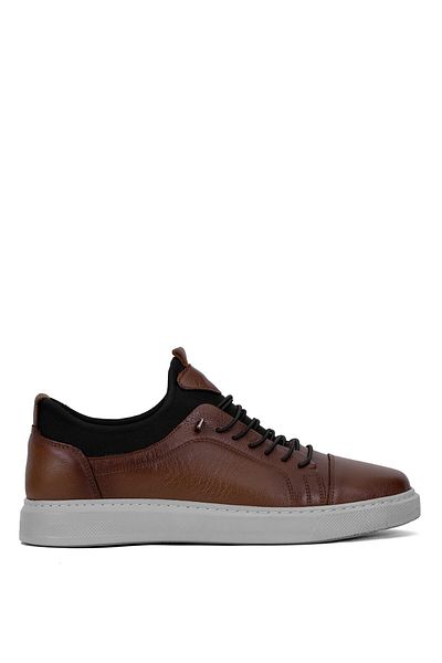 Ayakkabı Fuarı Elit GMZ818C Ανδρικά Γνήσια Δερμάτινα Ορθοπεδικά Παπούτσια Casual Μαύρισμα