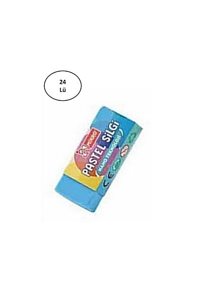 Mikro Pastel Eraser (2B-24P) 24 Pieces