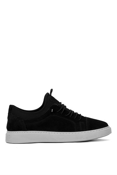 Ayakkabı Fuarı Elit Gmz818N - Men's Genuine Leather Orthopedic Black Casual Shoes