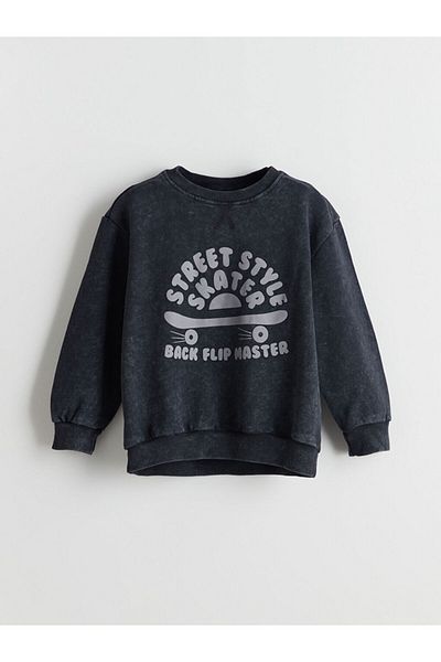 LC Waikiki Crew Neck Printed Boys' Sweatshirt