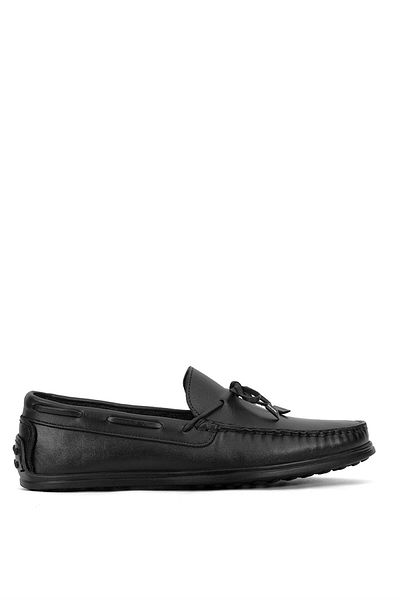 Ayakkabı Fuarı Elite Alf04C Men's Genuine Leather Casual Shoes Black