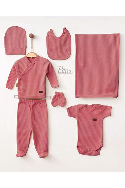 Pear Wear 7-Piece Baby Girl Hospital Set - Hanging, 70X80 cm