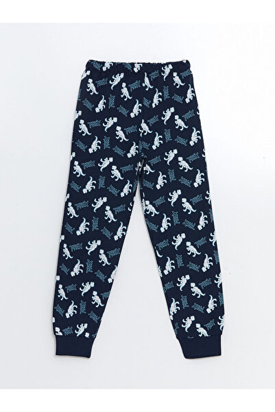 LC Waikiki Kids Bisiklet Yaka Karanlıkta Parlayan Erkek Çocuk Pijama Takımı