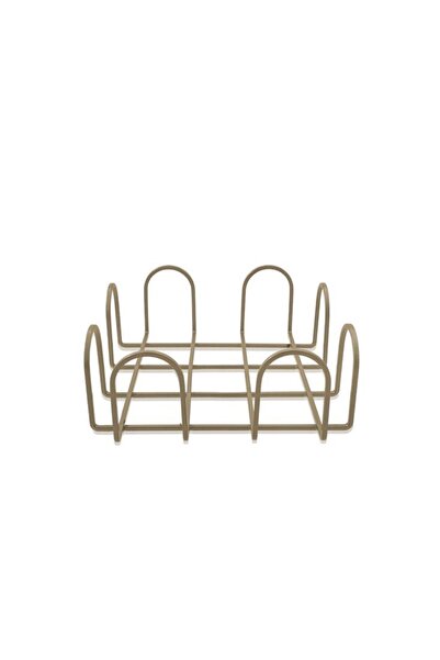 The Mia METAL ALTIN EKMEK SEPETİ 21X8CM