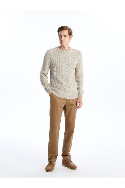 LC Waikiki Ανδρικό πλεκτό πουλόβερ με μακρυμάνικο ζιβάγκο