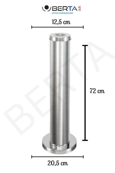 Berta Hijyen Eco Model Metal Pipe Customer Smoking Ashtray