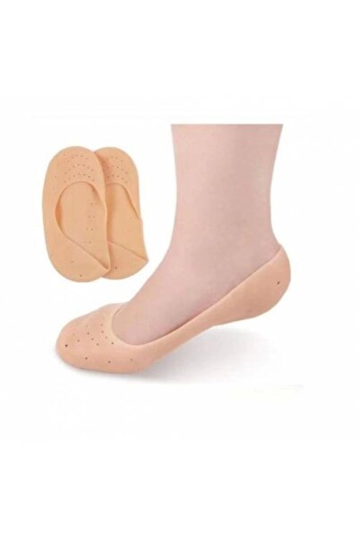 Genel Markalar Nais Ayak Topuk Çatlak Çorabı Silikon Patik Ten Rengi Çorap