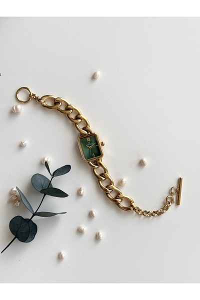 Daniel Klein Altın Renk Zincirli Kadın Kol Saati