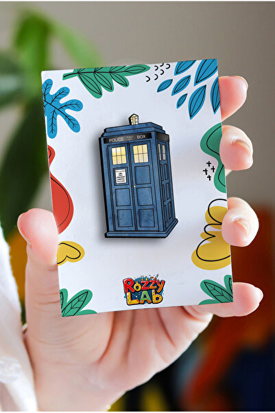 Rozzy Lab Tardis Doctor Who - Pin - Rozet - Broş - Yaka Çanta Aksesuar