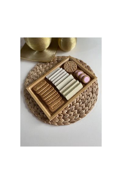 YenisiniAl Bamboo Multipurpose Organizer Presentation Tray (33 CM X 22 CM) Royaleks-81287