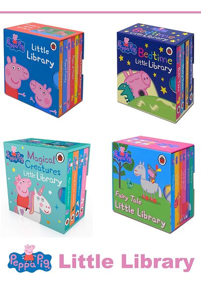 Bloomsbury Publishing Peppa Pig English Knitted Set - 4 Books: Little Library, Bedtime, Magical Creatures, Fairy Tale