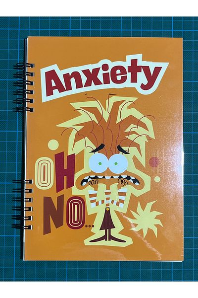 Cuppy Box Reverse Face Anxiety Character A5 Size Notebook 1 Page Bonus Mat Sticker