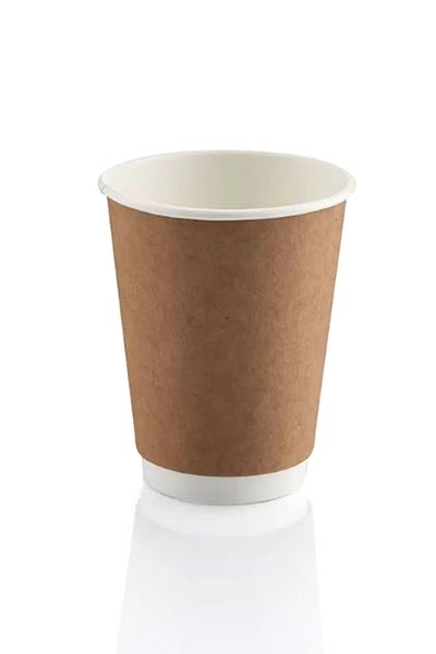 TiriStore Tiri Store 8 oz Kraft Double Wall Carton Cup 500 Pcs Kraft