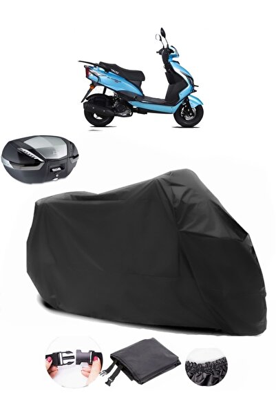 AutoEN RKS Blazer 50 XR Arka Çanta Uyumlu Siyah Motosiklet Branda Su Geçirmez...