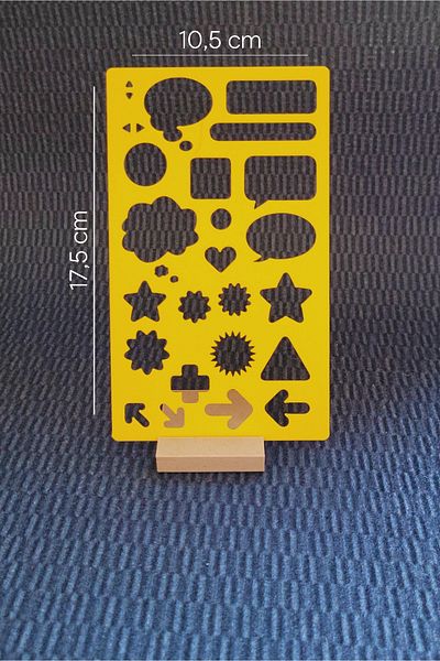 Karmelom Studio Bullet Journal Template Ruler - Model Images