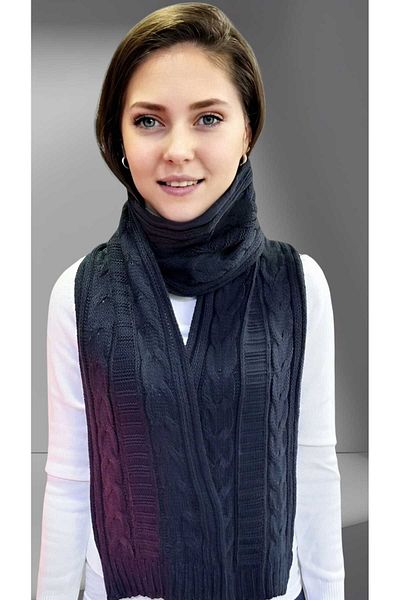 Uniquetrenders Tricotaj de damă eșarfă tricotată