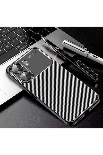 m.tk moveteck حافظة هاتف Xiaomi Poco X7 Pro مع حماية للكاميرا ومقدمة من الكربون بنمط كربوني لا يفقد اللون وغطاء زنجي واقٍ