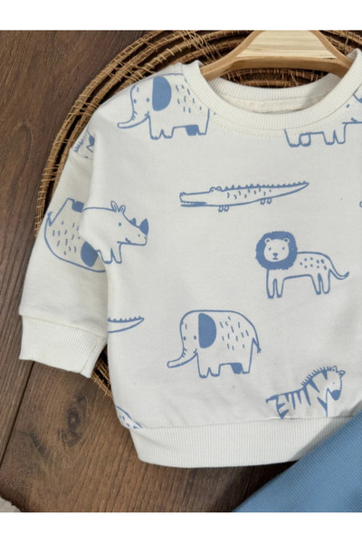 Kids Kingdom Cotton Seasonal Crew Neck 2-Piece Baby Boy Set