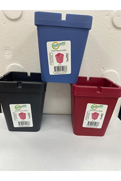 Karakayalar 3 منافضات سجائر مربعة الشكل بدون رائحة