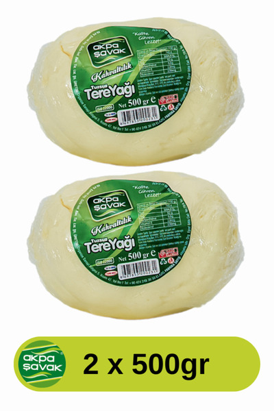 Ak-pa Şavak Akpa Şavak Kahvaltılık Köy Tereyağı (2 x 500 gr) (Tuzsuz)